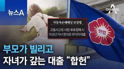 부모가 빌리고 자녀가 갚는 대출 “합헌” | 뉴스A